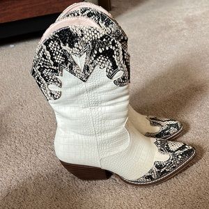 Cowgirl boots, worn twice